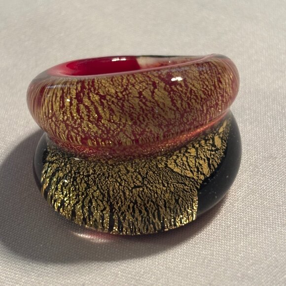 Murano Glass Ring - Size 7 - Picture 1 of 4